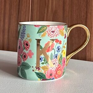 Rifle Paper Co. for Anthropologie Monogram Mug